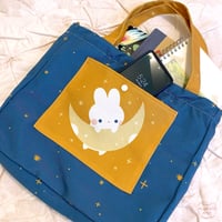 Image 2 of moon bun tote (long strap) 