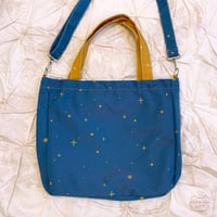 Image 4 of moon bun tote (long strap) 