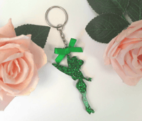 Image 2 of Tinkerbell Personalised Keyring/keychain, Tinkerball lunchbag charm,Tinkerbell schoolbag charm