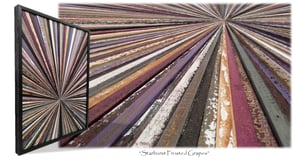 Image of Artwork Reclaimed Wood "Starburst Frosted Grapes"