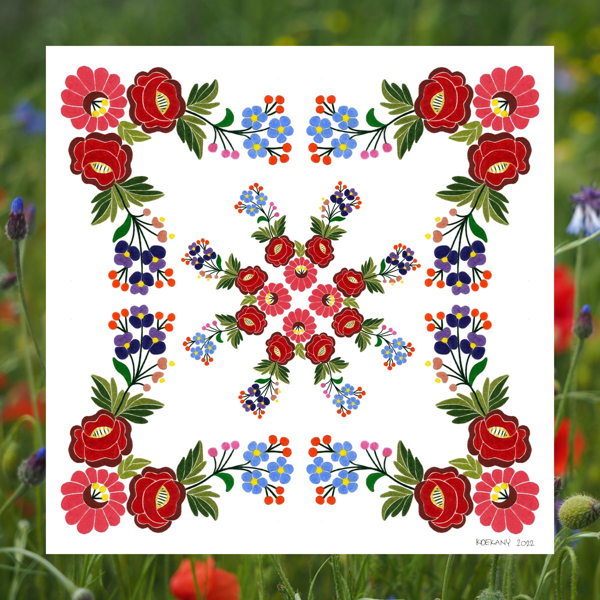 Hungarian Folk Art No. 3 Thread Pack - Glendon Place