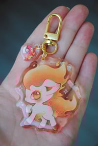 Image 3 of Fire Ponyta Keychain