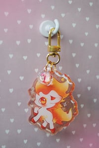 Image 2 of Fire Ponyta Keychain