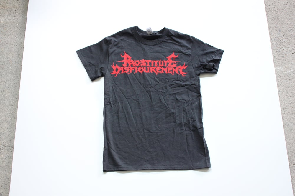 PROSTITUTE DISFIGUREMENT - Horrifying death metal T-Shirt (red print)