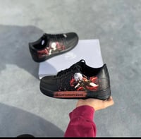 Image 1 of Tokyo Ghoul Custom Black Airforces 