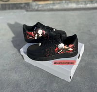 Image 2 of Tokyo Ghoul Custom Black Airforces 