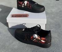 Image 3 of Tokyo Ghoul Custom Black Airforces 