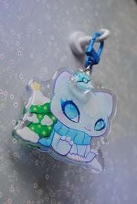 Image 2 of Winter Bulbasaur Keychain