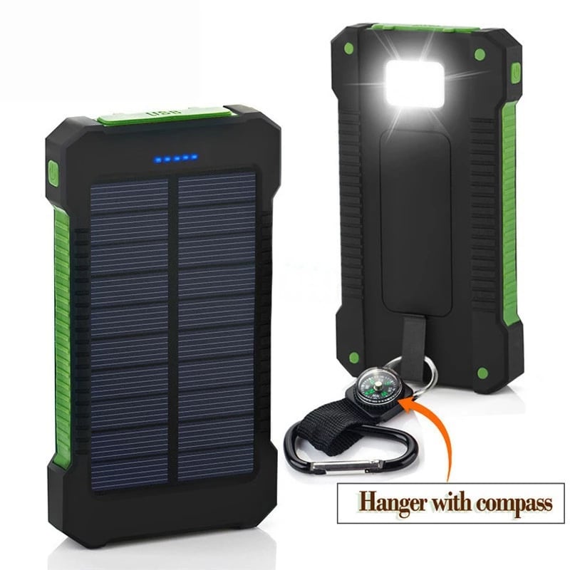 Image of Must Have - Solar Powered Portable Charger that's Waterproof and has 2 USB Ports