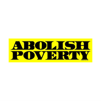 ABOLISH POVERTY BUMPER STICKER