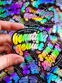 Image 3 of BEAUTIFUL GENIUS Holo Sticker