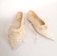Image 1 of Jennifer Collier: Stitched Paper Slippers.