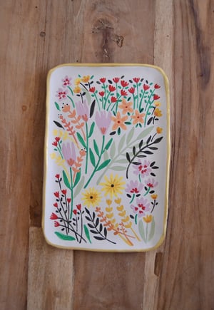 Image of BANDEJA DE CERÁMICA PINTADA A MANO