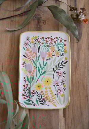 Image of BANDEJA DE CERÁMICA PINTADA A MANO