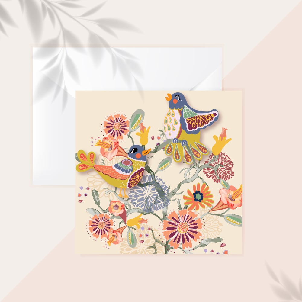 Image of Birds 'n Bloom Greeting Card