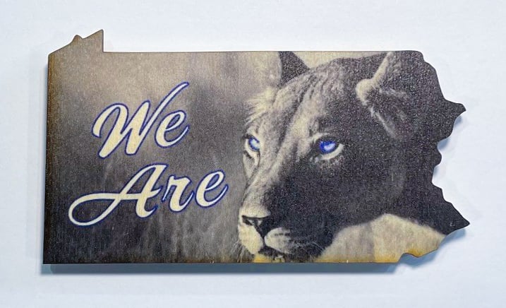 Image of We Are Cursive Lion Magnet 