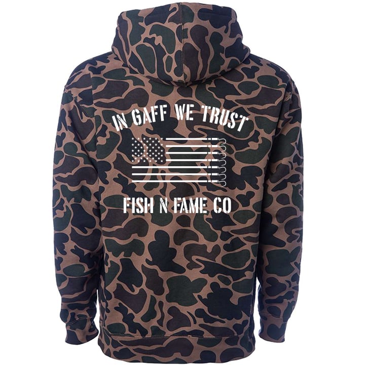 Image of IN GAFF WE TRUST Pullover (camo-x)