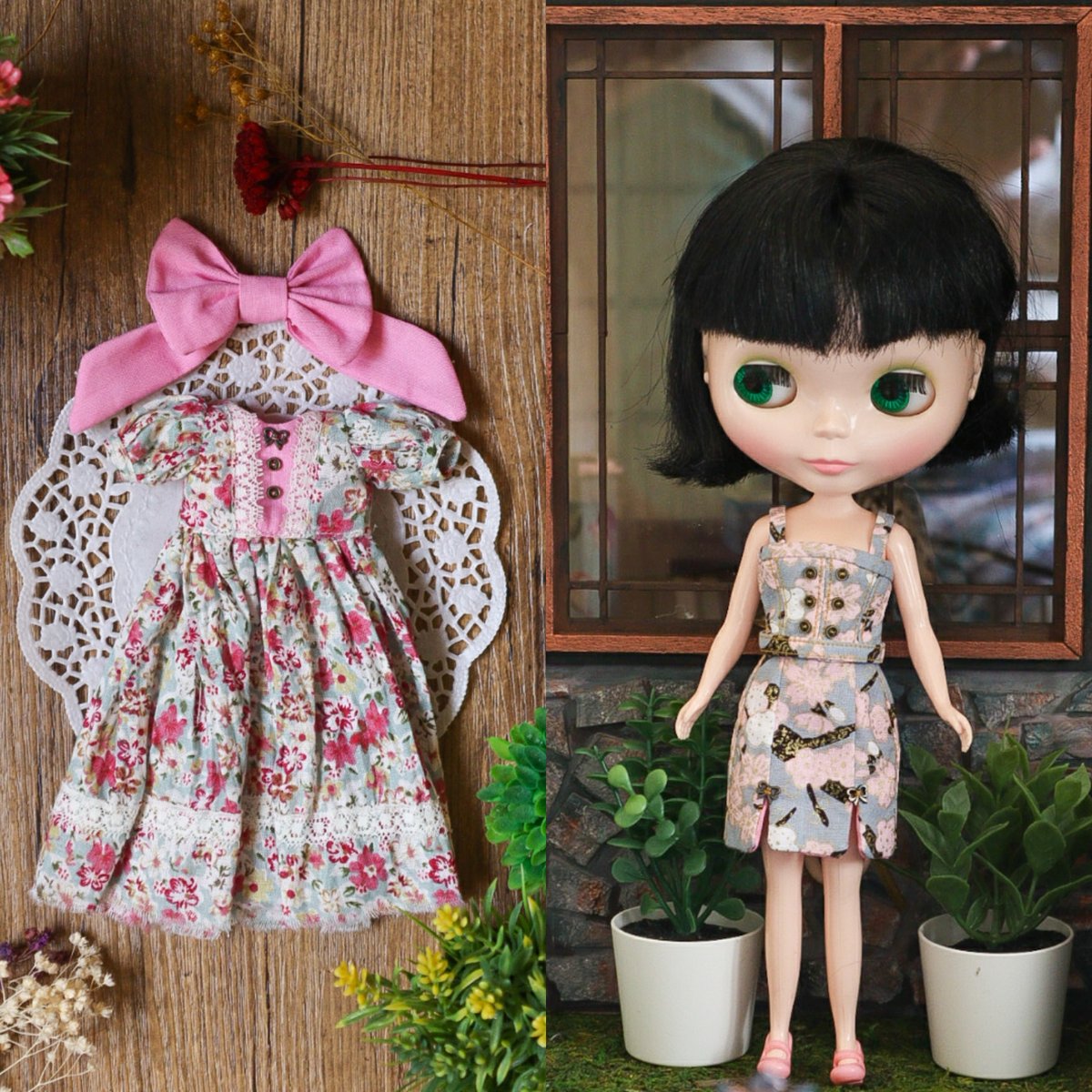 Blythe doll set clothes Dresses Gucci - DailyDoll Shop