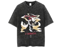 Naruto washed oversized t-shirt Gaara “I was born a monster”