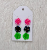 Bling Iridescent Flower Trio Pack