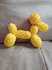 Image 3 of Small Knitted Balloon Dog