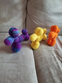 Image 1 of Small Knitted Balloon Dog