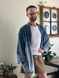 Image 3 of Raw Silk Writer’s Robe