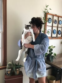 Image 5 of Raw Silk Writer’s Robe