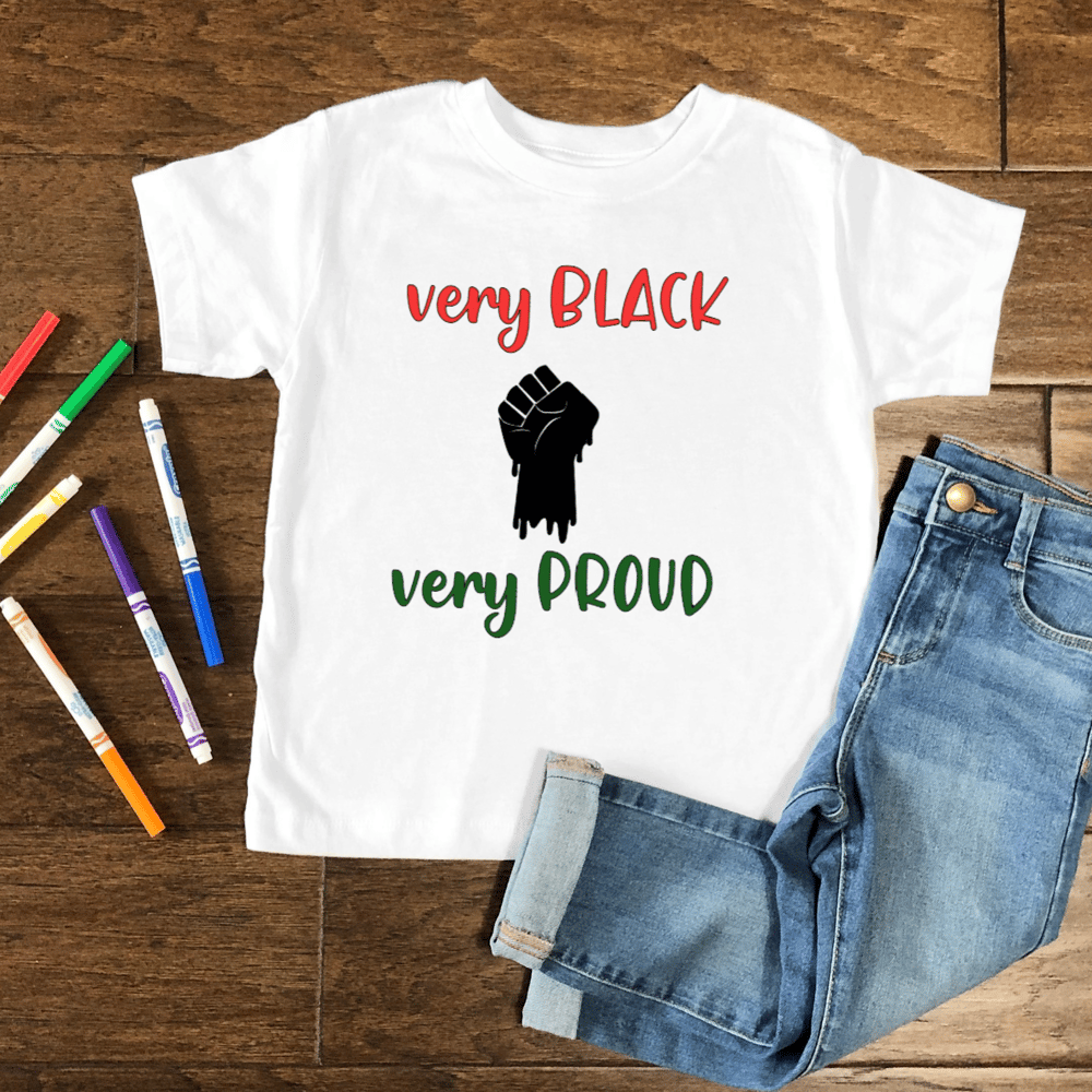 Image of Very Black Very Proud Fist- Child Shirt