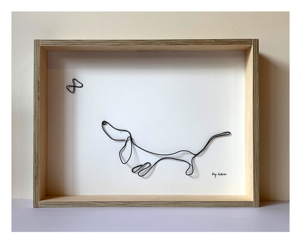 Image of Wire shadow box large: That's crazy talk
