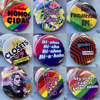 Image 1 of Silly Pride Buttons