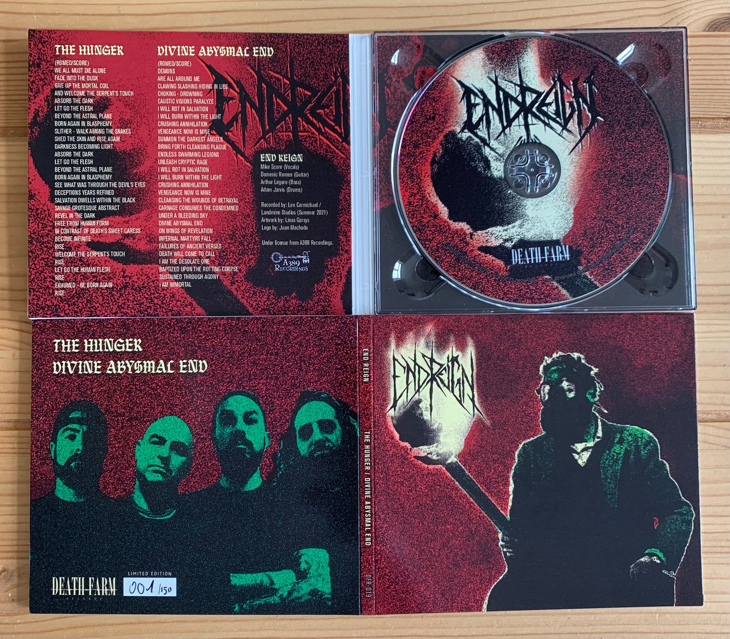 Image of End Reign – The Hunger / Divine Abysmal End CDEP Digipack (EURO IMPORT)