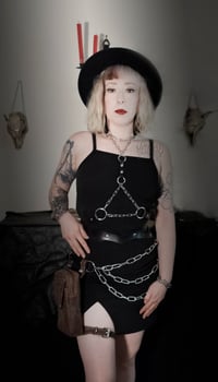 Image 1 of Hellbent Trinity Chain and Leather Harness