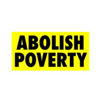Image 1 of ABOLISH POVERTY NEON sticker