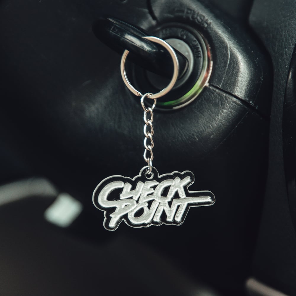 CHECKPOINT Laser Cut Key Chain