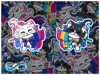 LGBTQ+  Flag Kitty (STICKER)