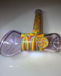 Image 2 of Rainbow and New Age Hammer Pipe