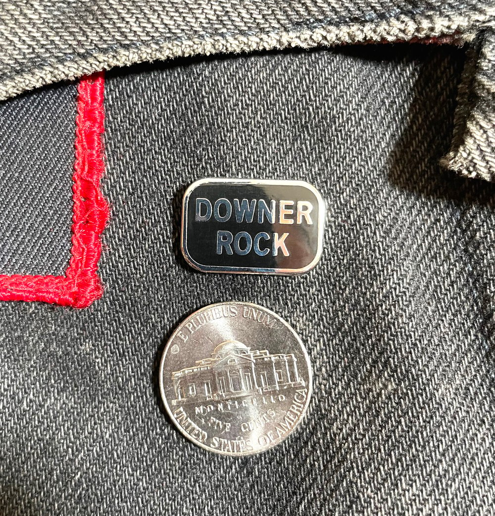 DOWNER ROCK PIN •••  LTD ENAMEL PIN SERIES (FREE SHIPPING WITH OTHERS)