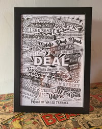 Deal Street Names - FRAMED A4 print