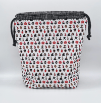 Image 2 of OT7 + Yeontan (white) Drawstring Bag - Full-Sized