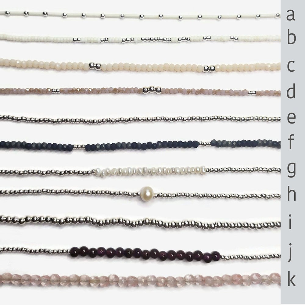 Image of Bracelets Perles et Boules argent