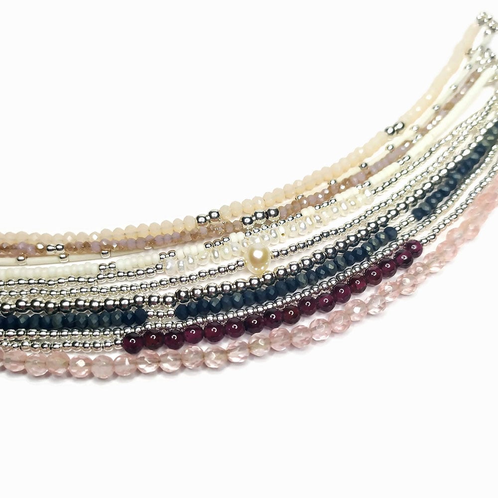 Image of Bracelets Perles et Boules argent