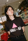 CIÚNAS = BÁS T-shirt (Black, pink and white print)