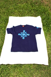 Image of cooling effect tee in navy blue 