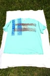 our turn tee in baby blue 