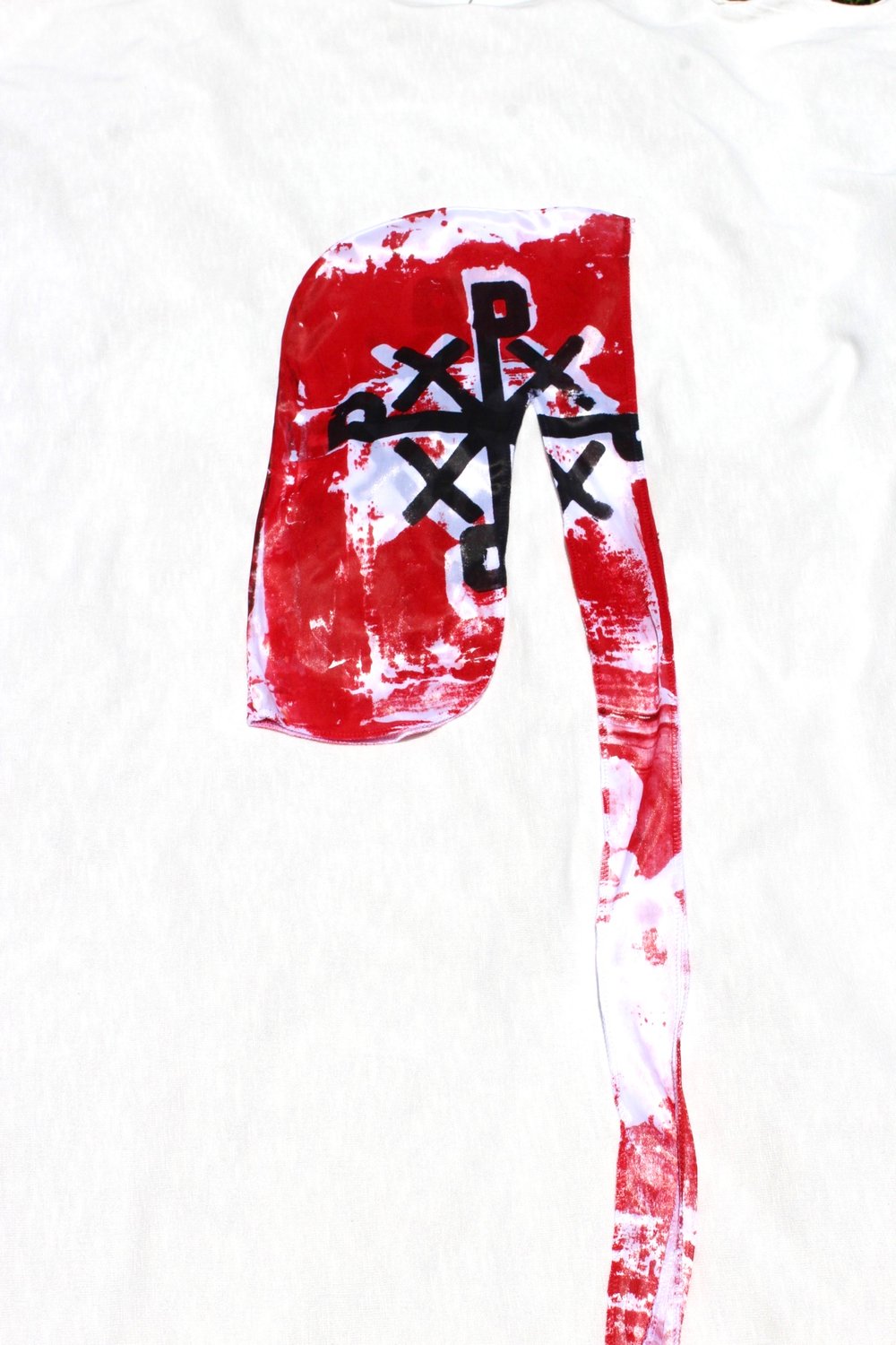 bleed it du rag in white