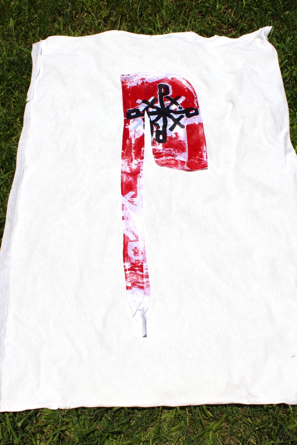 bleed it du rag in white