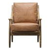 Mid Century Armchair - Tan Leather