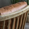 Mid Century Armchair - Tan Leather