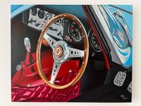 Image 1 of Jaguar E Type Lightweight Cockpit (Original Painting )